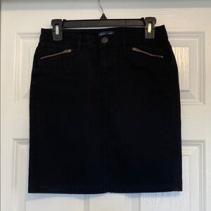 GAP Black Denim Pencil Skirt Size 1